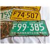 Image 4 : Lot of Sask license plates