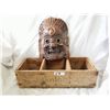 Image 1 : Wooden mask & Golden loaf wood box