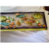 Image 3 : Very long tin fish swimming scene for wall