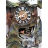 Image 3 : Old German cuckoo clock wood 13" high; pendulum is missing