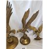 Image 3 : Three eagle brass ornaments