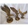 Image 5 : Three eagle brass ornaments