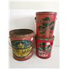 Image 1 : 2 Burns Shamrock 1 Maple Leafs Lard tins