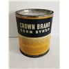 Image 2 : Vintage Crown Brand corn syrup tin 5 lbs.
