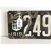 Image 2 : Sask 1919 License plate