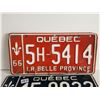 Image 2 : 1965-66 Quebec license plate