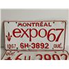Image 2 : 1967 Expo 67 Quebec pate 1967 license plate