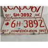Image 3 : 1967 Expo 67 Quebec pate 1967 license plate