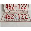 Image 3 : 1973 Pair Quebec license plates