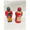 Image 1 : Black Americana Salt and Pepper shakers - 5"tall - larger set