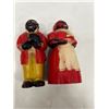 Image 5 : Black Americana Salt and Pepper shakers - 5"tall - larger set