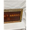 Image 3 : Massey Harris #27 Combine sign - 46"x24" - tin, framed