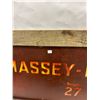 Image 5 : Massey Harris #27 Combine sign - 46"x24" - tin, framed