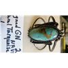 Image 1 : G N SIGNED NAVAJO NATURAL TURQUOISE BRACELET