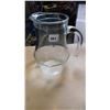 Image 1 : VINTAGE 1930’S CLEAR WATER PITCHER, OCTAGONAL BASE