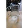 Image 2 : VINTAGE 1930’S CLEAR WATER PITCHER, OCTAGONAL BASE