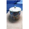 Image 2 : MULTI COLOURED, FLOWER, LIDDED TIN