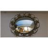 Image 1 : BRASS TONED, 18.5” DIAMETER, CONVEX WALL MIRROR