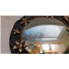 Image 2 : 16.5” DIAMETER, COPPERTONE AND BLACK, CONVEX WALL MIRROR, SOME  MIRROR DAMAGE