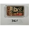 Image 1 : $100 Canada, 1oz gold plated copper bar