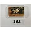 Image 1 : $1 USA , 1 oz gold plated copper bar