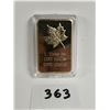 Image 1 : Maple Leaf Canada, 1oz gold plated copper bar