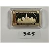 Image 2 : $100 USA , 1oz gold plated copper bar