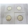 Image 2 : 4 Canadian Silver Quarters 1949 ,65,66, 68