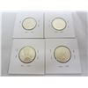 Image 2 : 4 Canadian Silver Quarters 64, 65,65,66