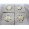 Image 2 : 4 Canadian Silver Quarters 58, 59, 65,68