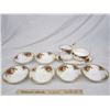 Image 1 : Royal Albert Old Country Roses 6 Fruit Bowls ,and Large Cream, Sugar, Tray