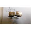 Image 4 : 14.9g, STERLING WITH 10K GOLD MAYAN CALANDER CENTER CUFFLINKS