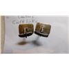 Image 6 : 14.9g, STERLING WITH 10K GOLD MAYAN CALANDER CENTER CUFFLINKS