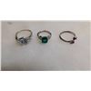 Image 1 : Three sterling silver rings