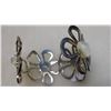 Image 5 : OPALESCENT, 36.4g, 925 SILVER, FOUR FLOWER BRACECELET