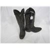 Image 1 : Texas All American  Made Black Leather Cowboy Boots Approximately Size 9