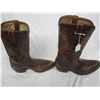 Image 2 : Brown Leather Cowboy Boots Approximately Size 11