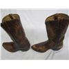 Image 4 : Brown Leather Cowboy Boots Approximately Size 11