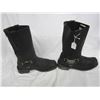 Image 3 : Black Milwaukee Soft Leather Bikers Boots Size 11