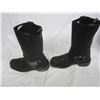 Image 6 : Black Milwaukee Soft Leather Bikers Boots Size 11
