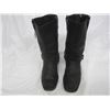 Image 7 : Black Milwaukee Soft Leather Bikers Boots Size 11