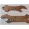 Image 1 : 2 North Battleford Sk flat beer openers "WENTZLERS" and "STAR BREWING CO. LTD" both are scarce