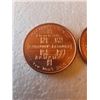 Image 3 : 3 - 1oz Copper Bouillon coins .999 pure All 3 have "Bit Coin" failure logos you don't our it if you 