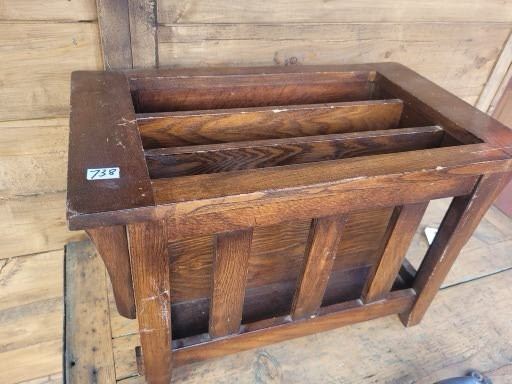 Mission Magazine Rack Oak Mission style magazine rack 20