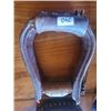 Image 2 : 4 Different stirrups All old made of leather and wood Great for display or for re-purpose All in goo