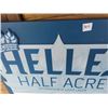 Image 3 : Original 16 Beer advertising sign for Helles half acre light beer sign is newer, never used as this 