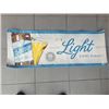 Image 3 : Shiner Light Blonde Beer Advertising banner sign is 4" long x 18"tall Newer never used as product ha