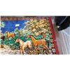 Image 2 : 6’ BY 4’11”, WALL RUG, HORSE THEMED