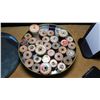Image 3 : VINTAGE TIN WITH WOODEN SPOOLS AND THREAD
