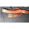 Image 2 : 36” LONG LEATHER VINTAGE LEE BELT WITH ORIGINAL BUCKLE